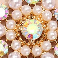 Nihaojewelry Fashion Alloy Color Diamond Flower Earrings Wholesale Jewelry main image 5