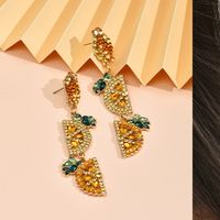 Nihaojewelry Fashion Gemstone Crystal Fruit Diamond Earrings Wholesale Jewelry main image 3
