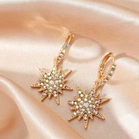 Nihaojewelry Fashion Six-pointed Star Metal Earrings Wholesale Jewelry main image 3