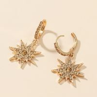 Nihaojewelry Fashion Six-pointed Star Metal Earrings Wholesale Jewelry main image 4