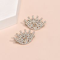 Nihaojewelry Fashion Boucles D&#39;oreilles En Forme D&#39;oeil De Diamant Complet Bijoux En Gros main image 1