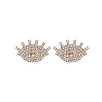 Nihaojewelry Fashion Full Diamond Eye Shape Earrings Wholesale Jewelry main image 6