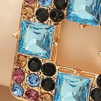 Nihaojewelry Mode Boucles D&#39;oreilles En Diamant En Verre Géométrique Bijoux En Gros main image 5