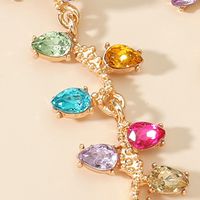 Nihaojewelry Fashion Alloy Inlaid Gemstones Geometric Long Earrings Wholesale Jewelry main image 5