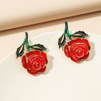 Nihaojewelry Mode Boucles D&#39;oreilles Roses Multicolores Bijoux En Gros main image 4