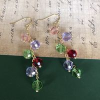 Vente En Gros Bijoux Perles De Verre Colorées Rétro Boucles D&#39;oreilles Nihaojewelry main image 1