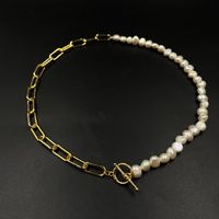 Großhandel Schmuck Mode Perle Perle Kupfer Halskette main image 1
