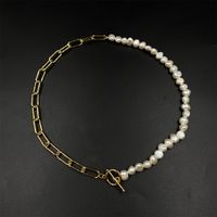 Großhandel Schmuck Mode Perle Perle Kupfer Halskette main image 4