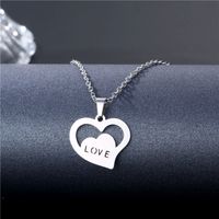 Wholesale Jewelry Simple Hollow Geometric Pendant Stainless Steel Necklace Nihaojewelry main image 3
