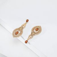 Nihaojewelry Bohemian Style Water Drop Shaped Rice Beads Acrylic Long Earrings Wholesale Jewelry main image 5