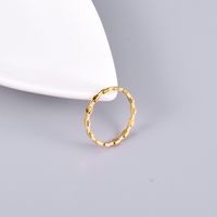 Wholesale Jewelry Small Square Bamboo Titanium Steel Ring Nihaojewelry main image 3