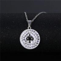Wholesale Jewelry Simple Hollow Tree Of Life Round Pendant Stainless Steel Necklace Nihaojewelry main image 1