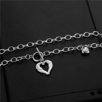 Wholesale Jewelry Retro Hollow Heart-shaped Pendant Ot Buckle Stainless Steel Necklace Nihaojewelry main image 4