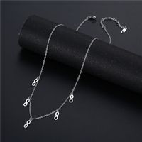 Wholesale Jewelry Retro 8 Shape Tassel Stainless Steel Necklace Nihaojewelry main image 1
