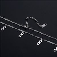 Wholesale Jewelry Retro 8 Shape Tassel Stainless Steel Necklace Nihaojewelry main image 4