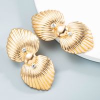 Nihaojewelry Mode Créative Boucles D&#39;oreilles En Alliage En Forme De Coquille Bijoux En Gros main image 5