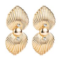 Nihaojewelry Mode Créative Boucles D&#39;oreilles En Alliage En Forme De Coquille Bijoux En Gros main image 6
