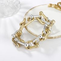 Wholesale Jewelry Fashion U-shaped Stitching Chain Bracelet Nihaojewelry sku image 2