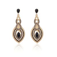 Nihaojewelry Bohemian Style Water Drop Shaped Rice Beads Acrylic Long Earrings Wholesale Jewelry sku image 2