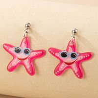 Wholesale New Cartoon Shark Butterfly Starfish Cat Dolphin Earrings Nihaojewelry main image 4