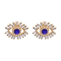 Nihaojewelry Wholesale Jewelry New Angel Eye Colorful Diamonds Earrings main image 6