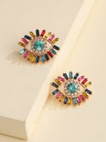Nihaojewelry Bijoux En Gros Nouvelles Boucles D&#39;oreilles Diamants Colorés Oeil D&#39;ange main image 4