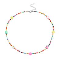 Nihaojewelry Wholesale Jewelry Bohemian Colored Beads Soft Ceramic Fruit Pearl Multi-layer Clavicle Chain sku image 2