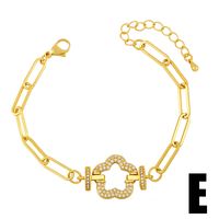 Nihaojewelry Wholesale Jewelry New Simple Thick Chain Geometric Five-pointed Star Palm Bracelet sku image 5