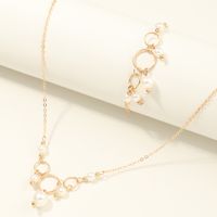 Nihaojewelry Wholesale Jewelry Fashion Ring Pearl Pendant Necklace Bracelet Set main image 5