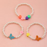 Nihaojewelry Joyería Al Por Mayor Con Cuentas De Corazón Colgante De Mariposa Para Niños sku image 1