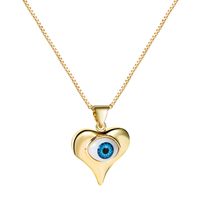 Wholesale Jewelry Demon Eye Copper Inlaid Zircon Necklace Nihaojewelry main image 6