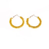 Nihaojewelry Style Ethnique Couleur Riz Perle Boucles D&#39;oreilles En Forme De C Bijoux En Gros main image 6