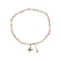 Großhandel Schmuck Transparente Farbe Perlen Schmetterling Anhänger Halskette Nihaojewelry main image 6