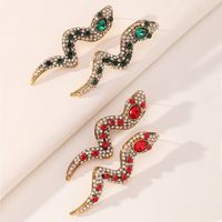 Nihaojewelry Fashion Animal Snake-shaped Diamond Earrings Wholesale Jewelry main image 3