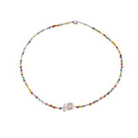 Großhandel Schmuck Farbe Reisperle Perlenanhänger Halskette Nihaojewelry main image 6