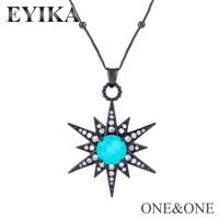 Nihaojewelry Wholesale Jewelry Meteor Green Crystal Pendant Zircon Necklace sku image 1