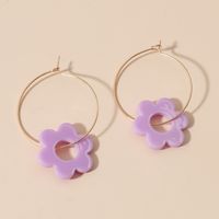 Nihaojewelry Korean Style Geometric Flower Acrylic Earrings Wholesale Jewelry sku image 2