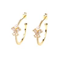 Nihaojewelry Fashion Zircon Butterfly Beads Earrings Wholesale Jewelry sku image 1