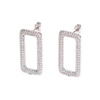 Nihaojewelry Mode Diamant Herzform Geometrische Hohle Ohrringe Großhandel Schmuck sku image 6