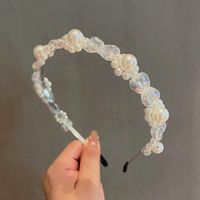 Nihaojewelry Koreanische Perle Dünne Seite Metall Stirnband Großhandel Schmuck sku image 1