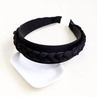 Nihaojewelry Korean Style Solid Color Cloth Braided Wide-brimmed Headband Wholesale Jewelry sku image 1