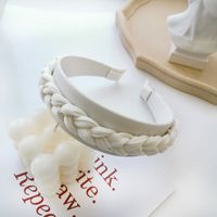 Nihaojewelry Korean Style Solid Color Cloth Braided Wide-brimmed Headband Wholesale Jewelry sku image 7