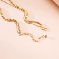 Wholesale Jewelry Simple Snake Bone Chain Heart-shaped Pendant Multilayer Adjustable Necklace Nihaojewelry main image 3