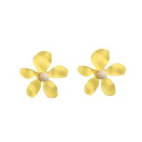 Nihaojewelry Simple Petal Flower Earrings Wholesale Jewelry main image 6