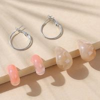 Nihaojewelry Wholesale Jewelry Creative Retro Geometric Resin Earring Sets sku image 1