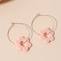 Nihaojewelry Korean Style Geometric Flower Acrylic Earrings Wholesale Jewelry main image 4
