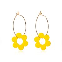 Nihaojewelry Korean Style Geometric Flower Acrylic Earrings Wholesale Jewelry main image 6