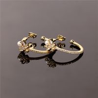 Nihaojewelry Fashion Zircon Butterfly Beads Earrings Wholesale Jewelry main image 5