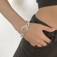 Nihaojewelry Wholesale Jewelry Simple Alloy Geometric Ring Chain Bracelet main image 1