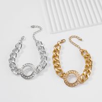 Nihaojewelry Wholesale Jewelry Simple Alloy Geometric Ring Chain Bracelet main image 4